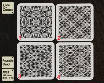 Decorative geometric pattern stencil