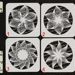 Mandala Art Stencils, Circular Mandala Stencils