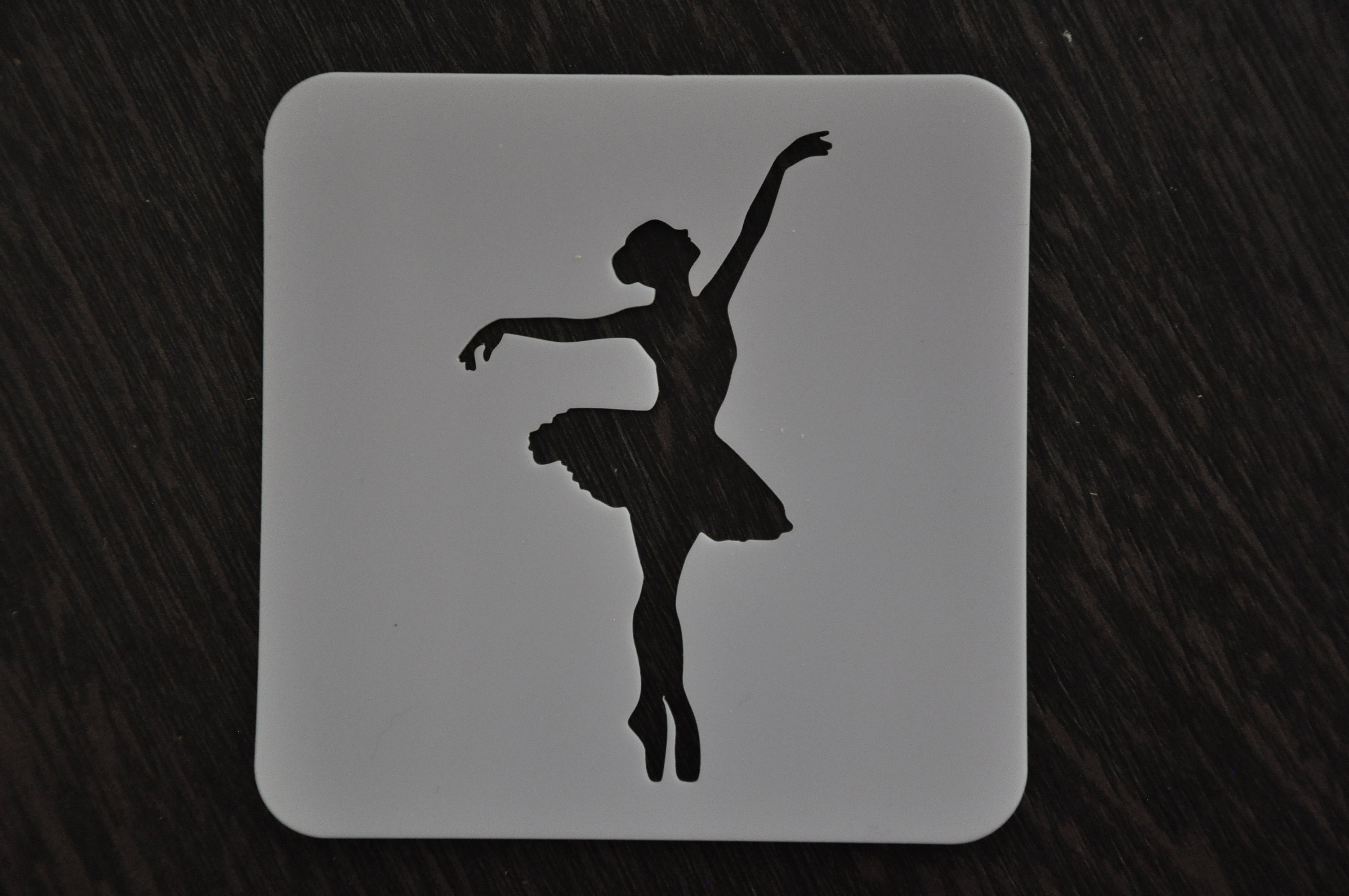 Ballerina Stencil Ballet Stencil Custom Stencil Any Font Etsy