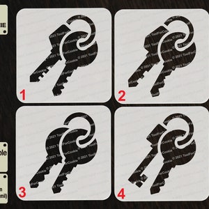 Skeleton Key Stencil