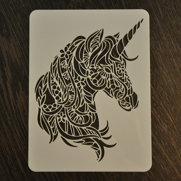 Unicorn stencil from Etsy