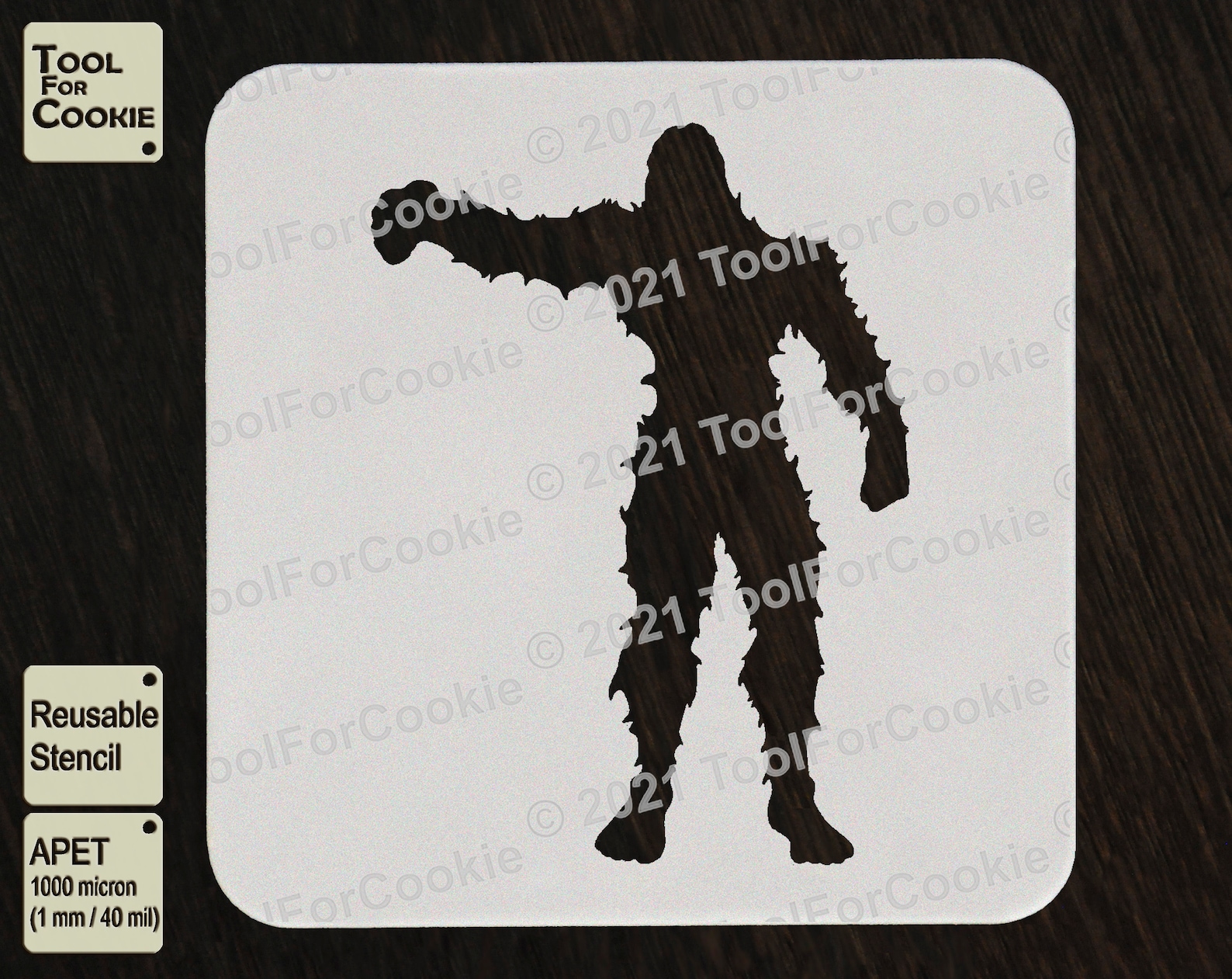 Bigfoot Stencil Sasquatch Stencil | Etsy