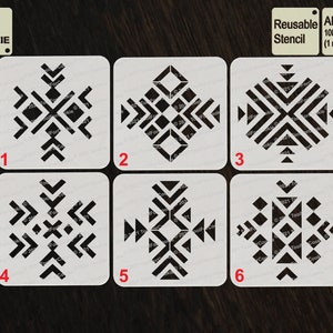 Azteken Tribal Art Schablone