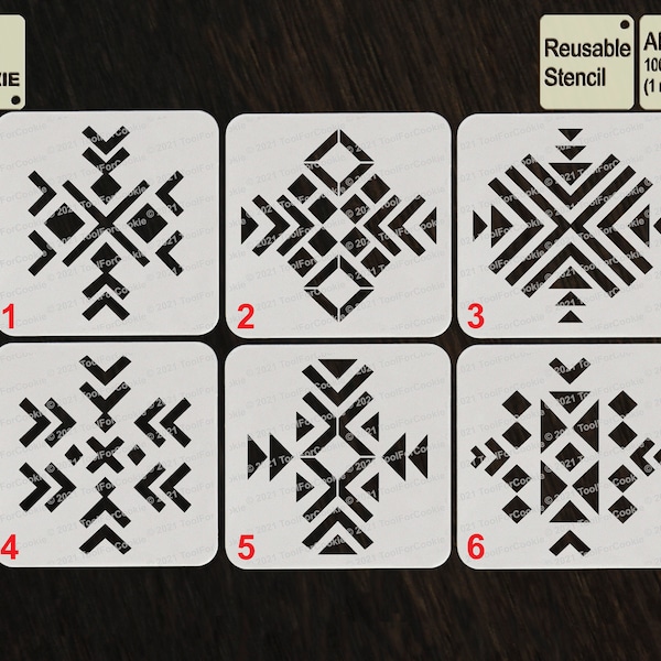Aztec Print Stencil Etsy