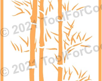 Stencil Bambù Motivo Pergolato - Riutilizzabile Per Pareti, Mobili, Decorazioni - Foto 11