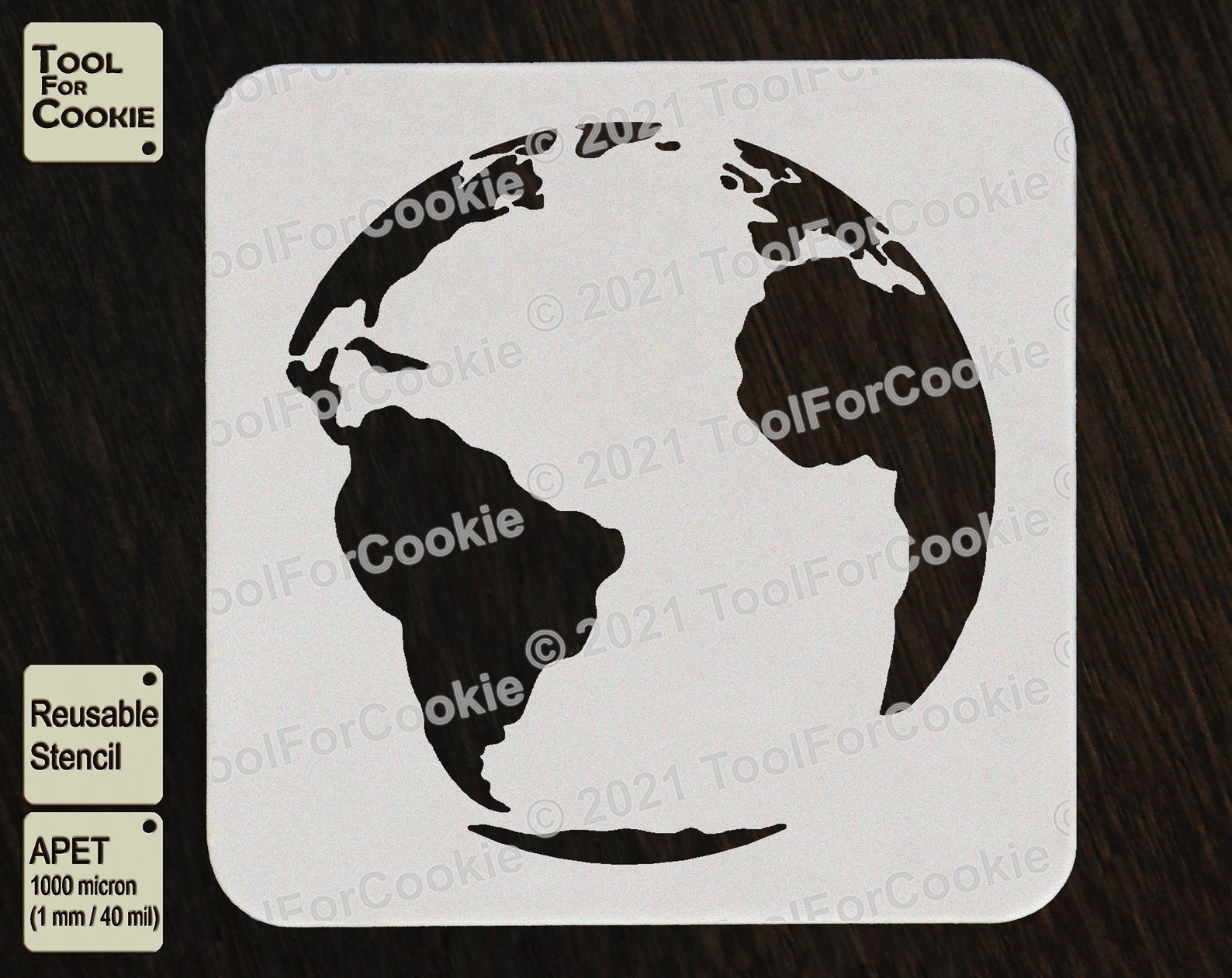 Stencil planet Earth Custom Stencil Any Font Any Design - Etsy France