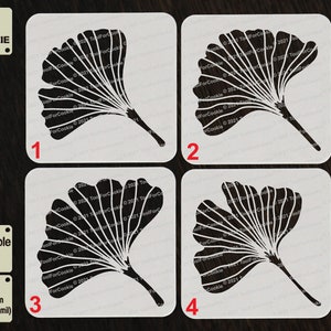 Plantilla de hoja de Ginkgo Biloba