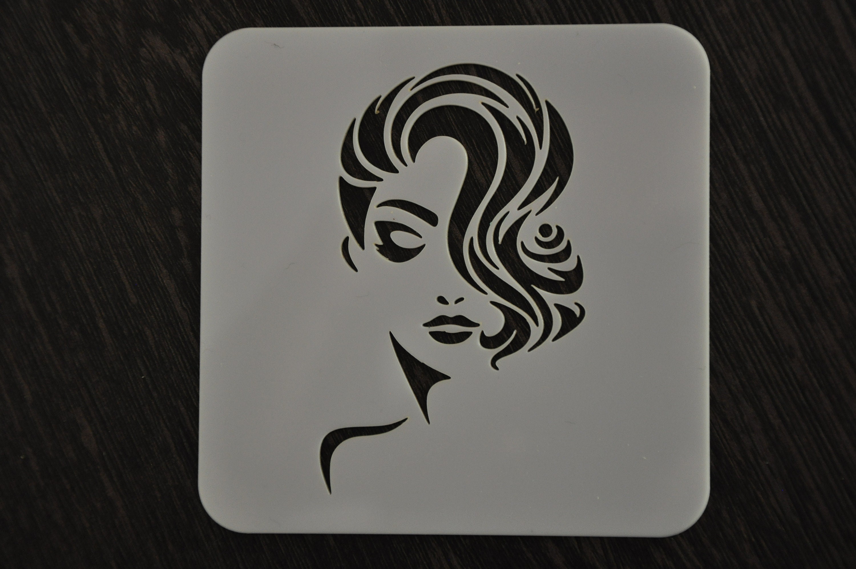 Women Stencil Woman's Face Stencil Custom Stencil Any Etsy