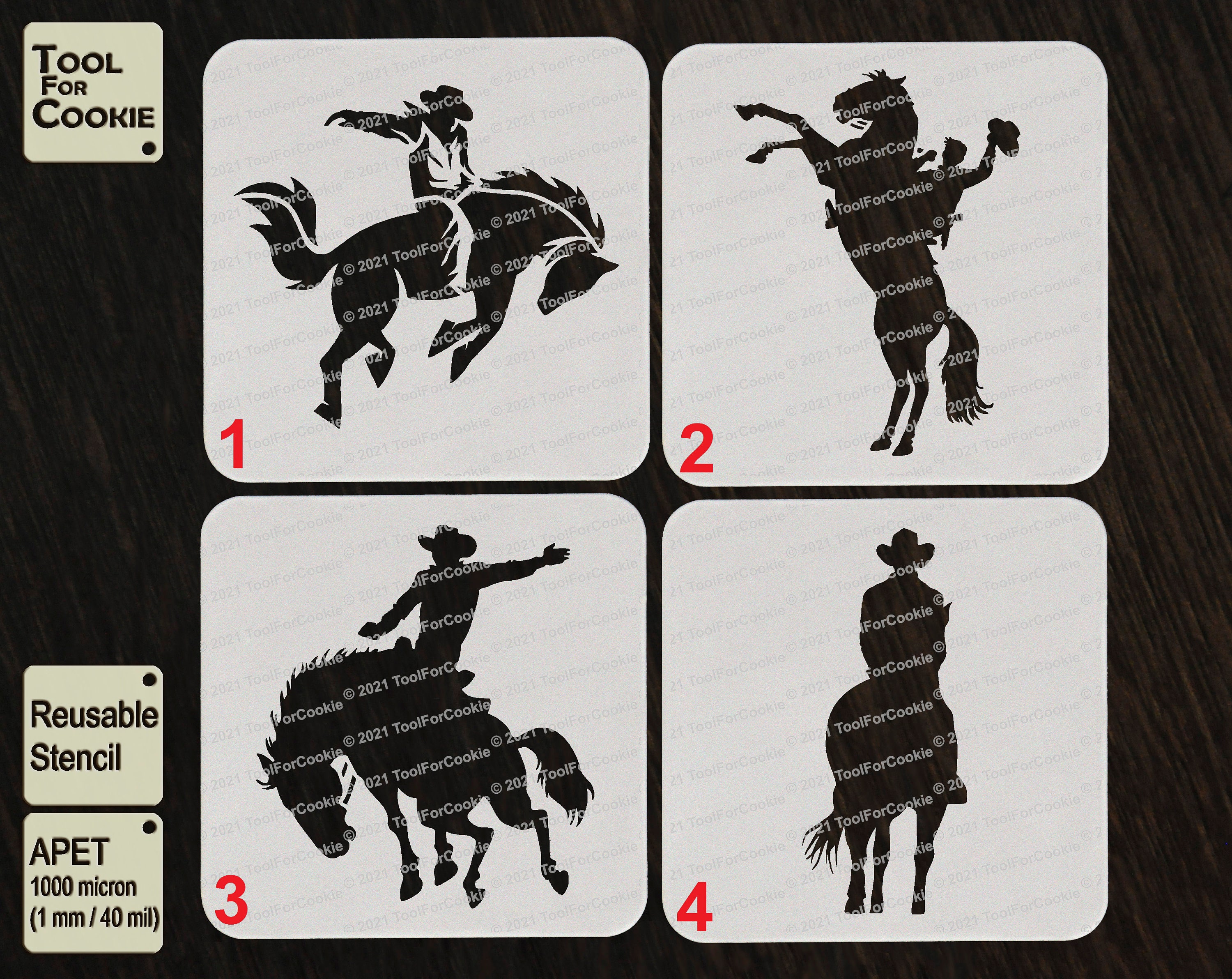 Cowboy Stencil - Etsy