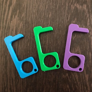 Ferramenta para abrir porta, mãos livres, toque livre, ferramenta de higiene pessoal, sem toque, ferramenta para evitar contato, ferramenta para pressionar teclas