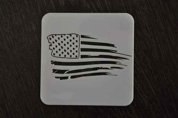 American Flag Stencil USA Flag Stencil Custom Stencil - Etsy
