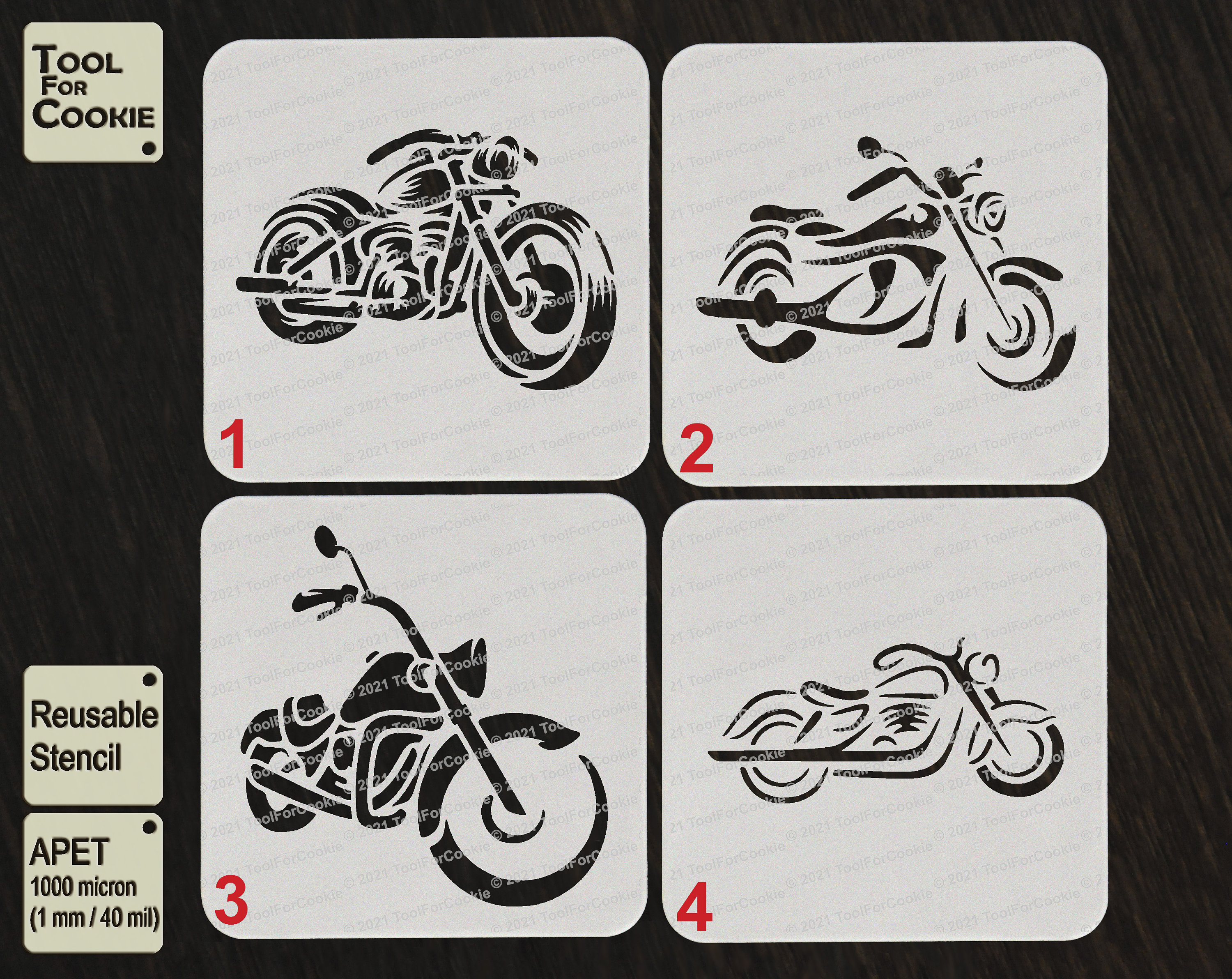 Motorcycle Stencil | Etsy
