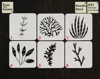 Sea Coral Stencil