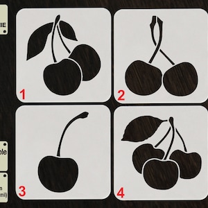 Cherry Stencil, Cherry Berry Stencil