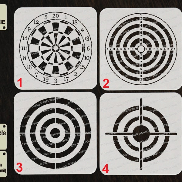 Bullseye Target Stencil