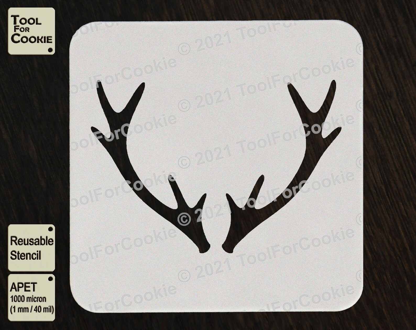 Antlers Stencil Deer Antlers Stencil Etsy UK