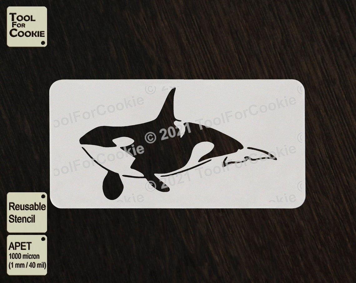 Orca Stencil Whale Killer Stencil - Etsy Canada