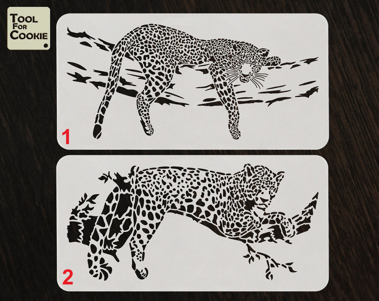 Leopard Stencil Custom Stencil Any Font Any Design Any Etsy