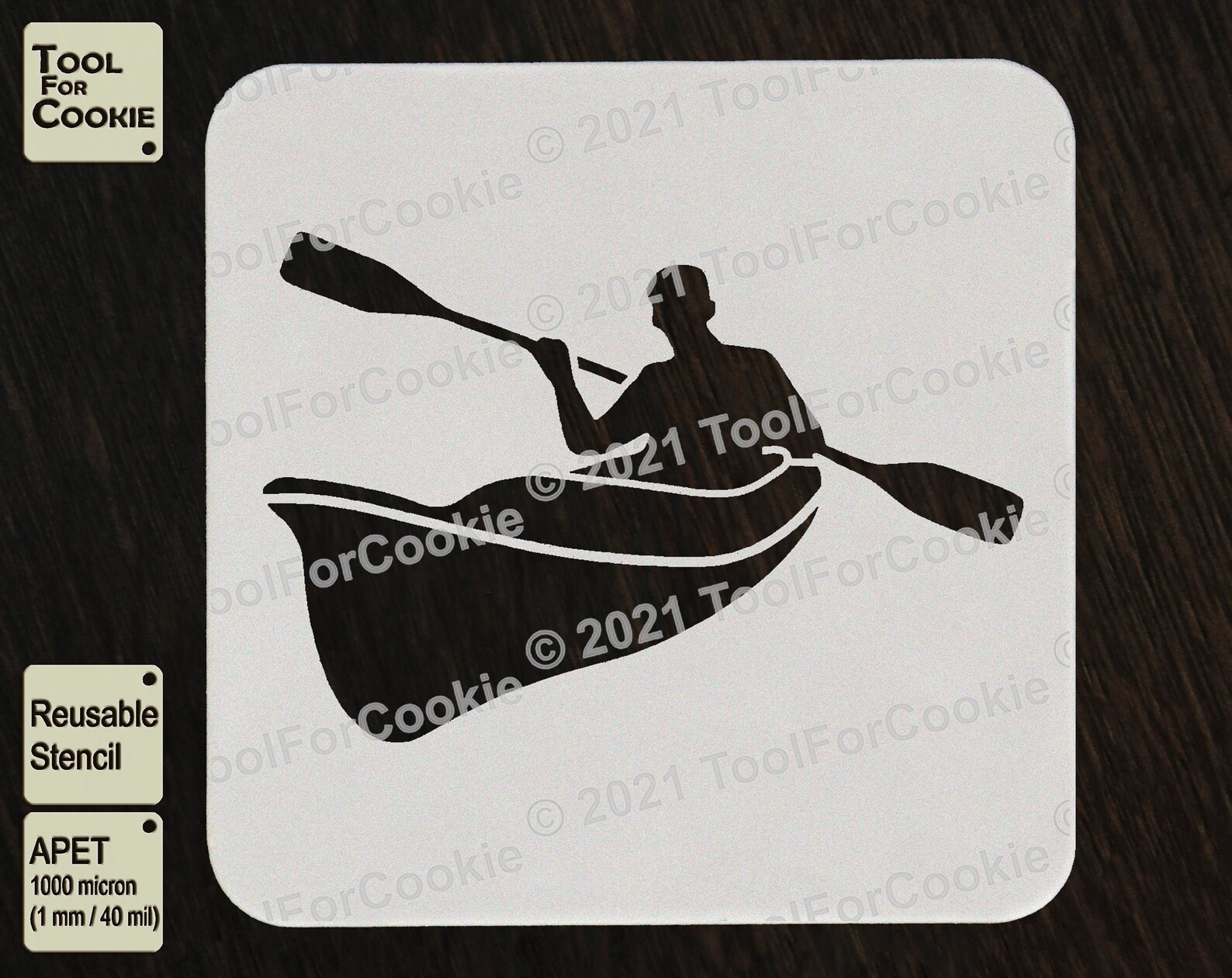 Kayaking Stencil Canoeing Stencil | Etsy