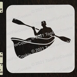 Kayaking Stencil, Canoeing Stencil - Etsy