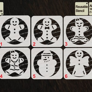 Gringerbread Stencil, Christmas Stencil