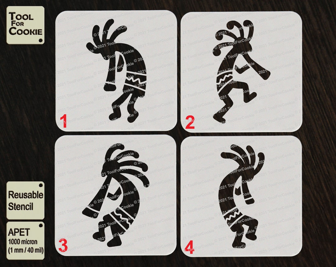 Kokopelli Native American Art Kokopelli Stencil - Etsy