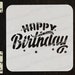 Happy Birthday Stencil - Etsy