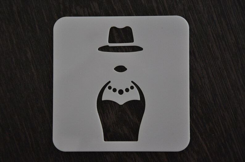 Women Stencil Woman's Face Stencil Custom Stencil Any Etsy