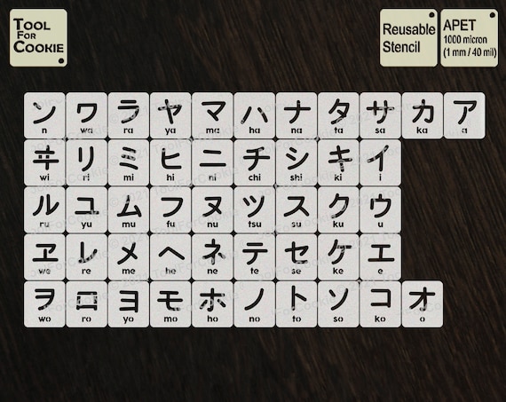 Copy Japan Japanese Alphabet Katakana Copy Paste