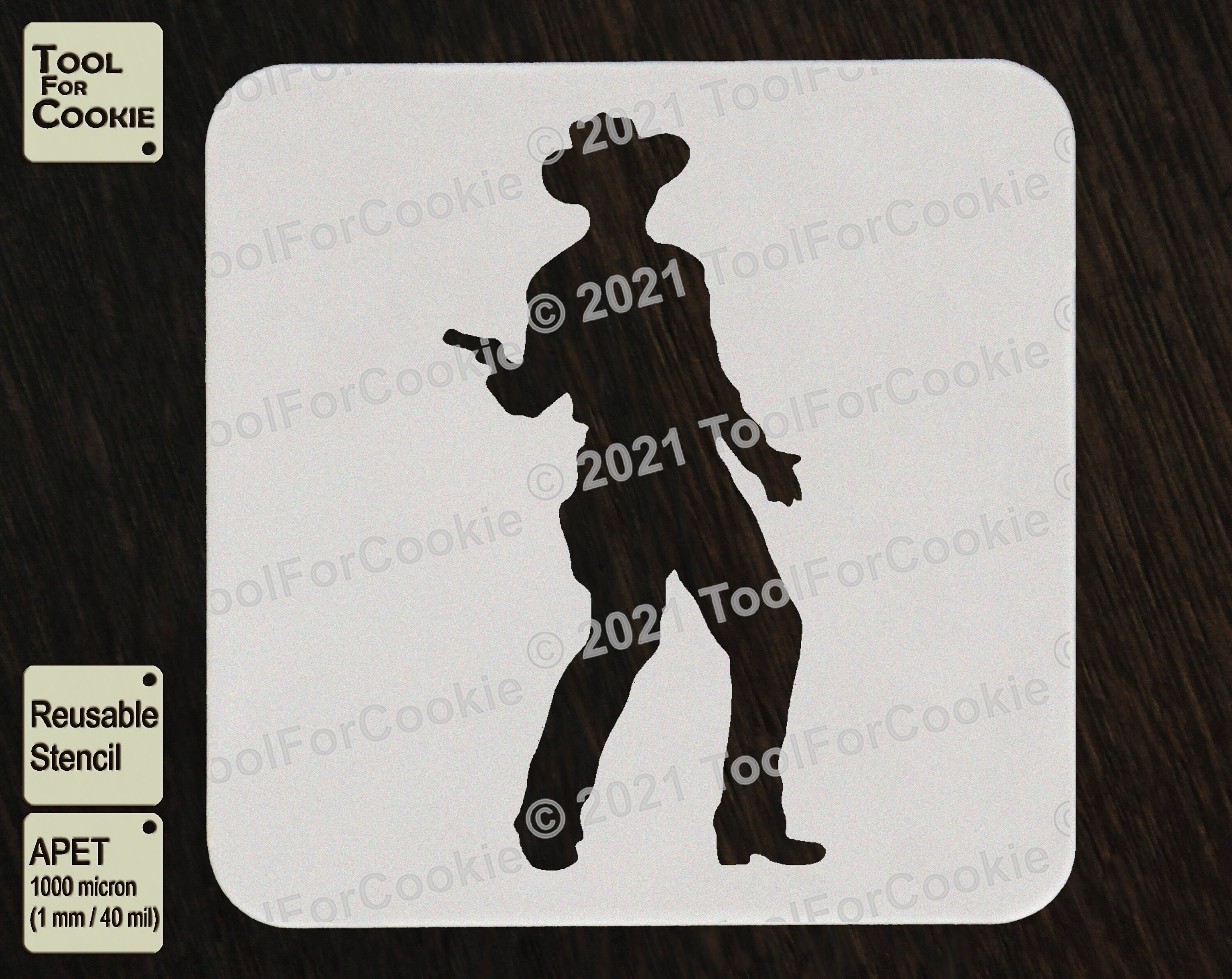 Cowboy Stencil Etsy