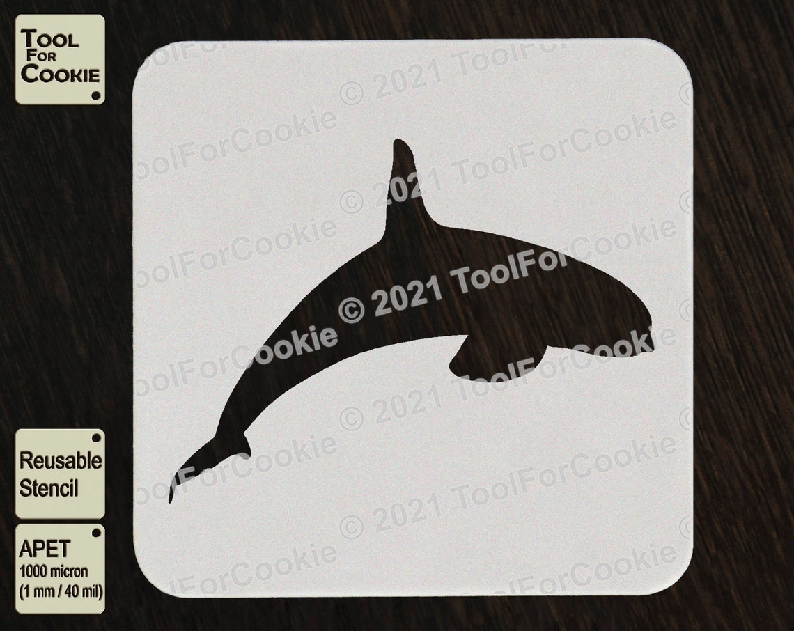 Orca Stencil Whale Killer Stencil - Etsy