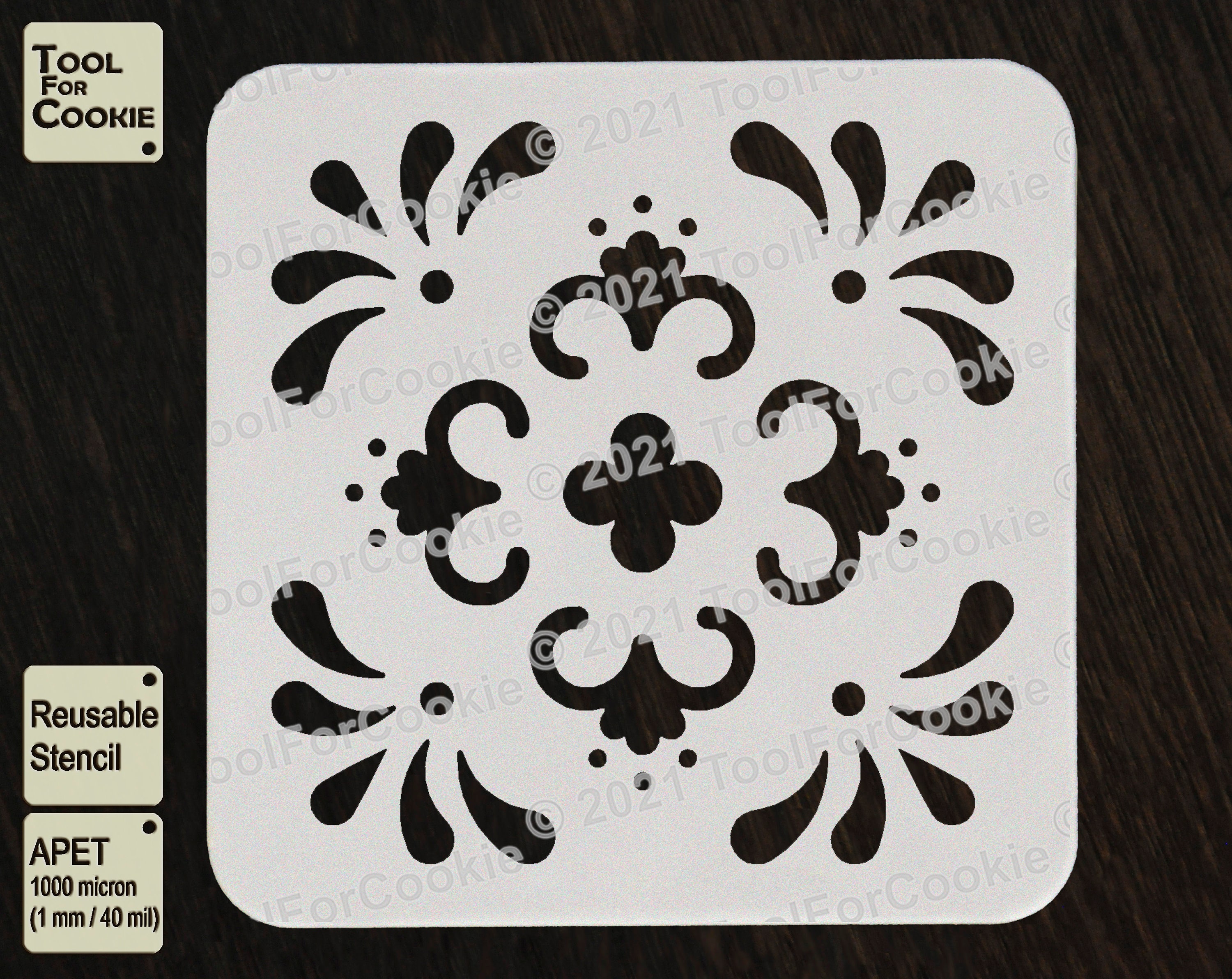 Mexican Folk Art style Stencils Pattern Stencil Custom Etsy