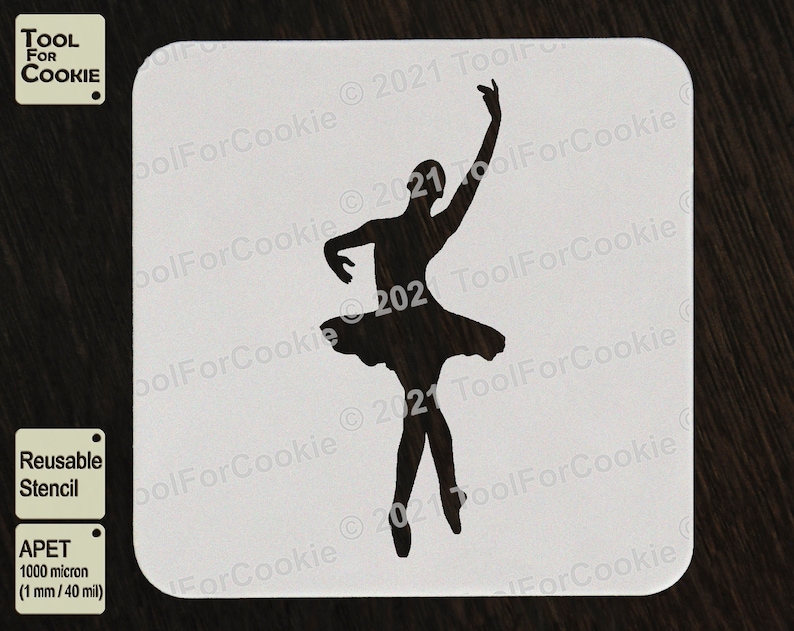 Ballet Stencil Custom Stencil Stencils Any Size Any Font Any Design Ballerina Stencil