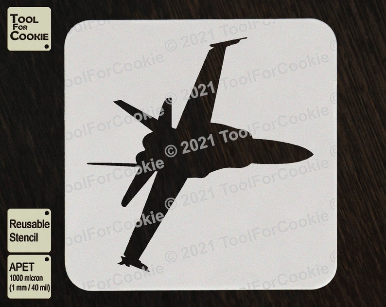 Jet Fighter Stencil - Etsy