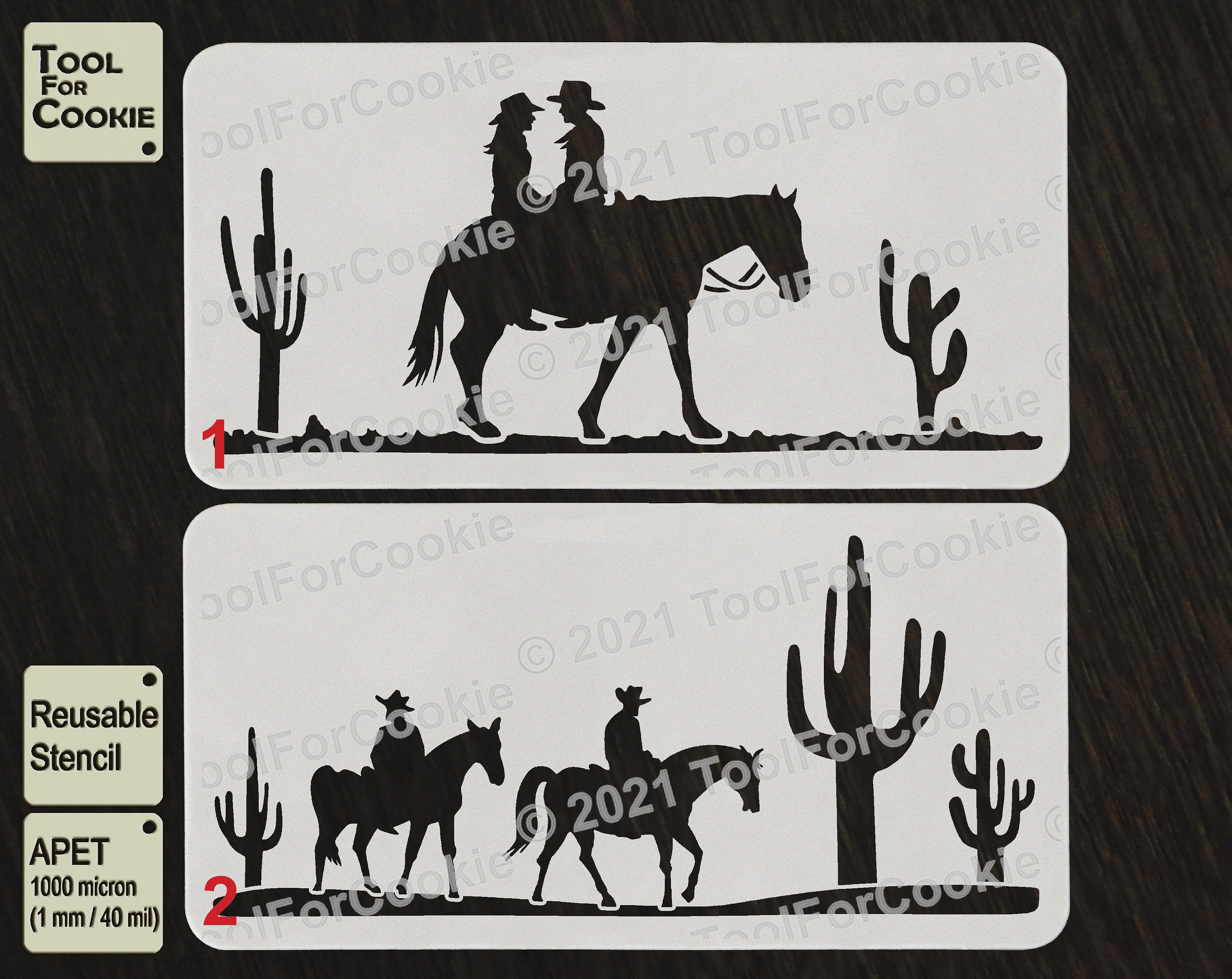 Cowboy Stencil | Etsy