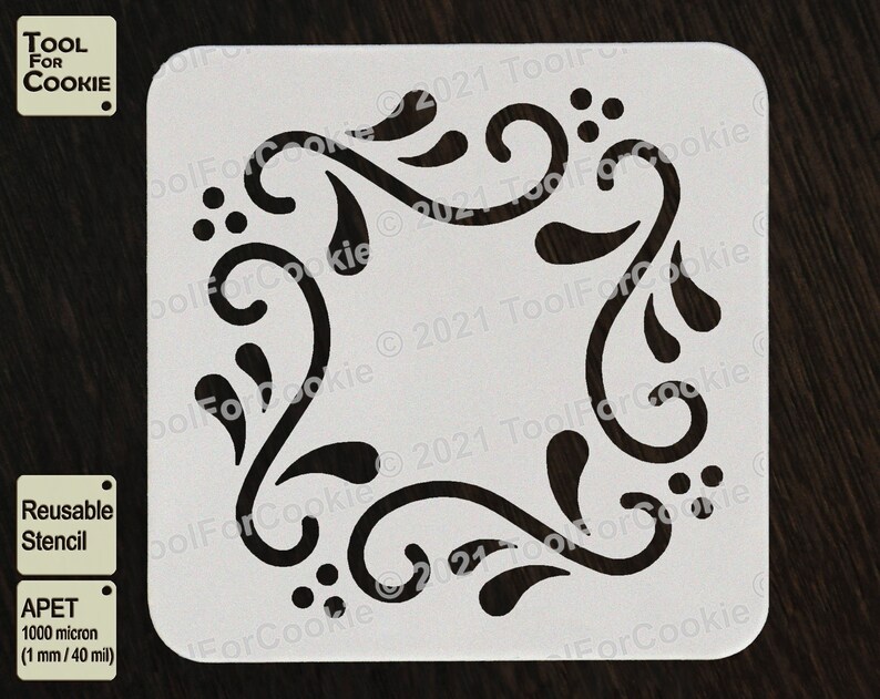 Mexican Folk Art Style Stencils Pattern Stencil Custom Etsy