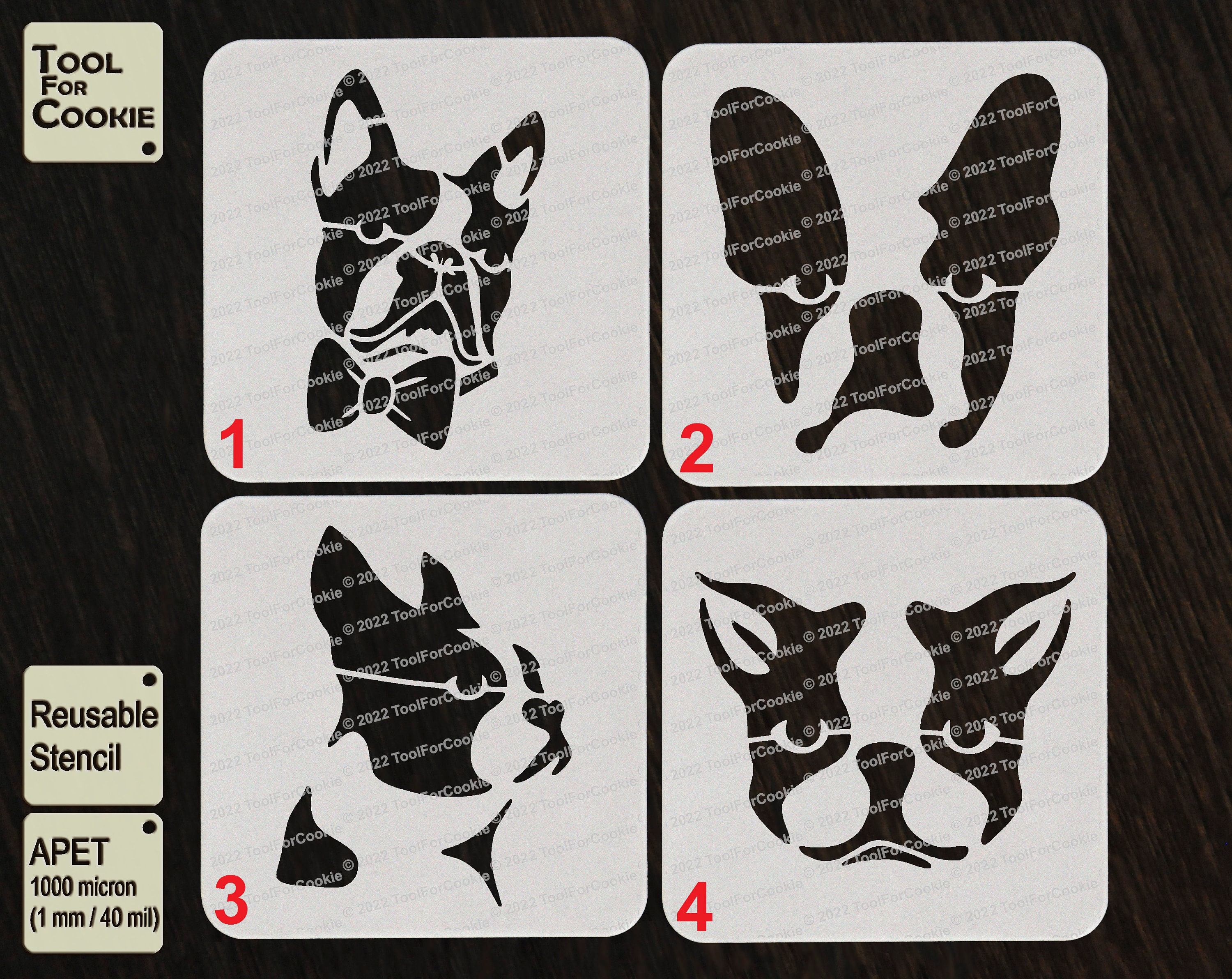 Boston Terrier Dog Stencil Etsy boston-terrier-dog-stencil-etsy