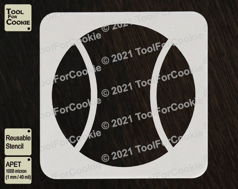 Tennis Racket Stencil Tennis Ball Stencil Etsy