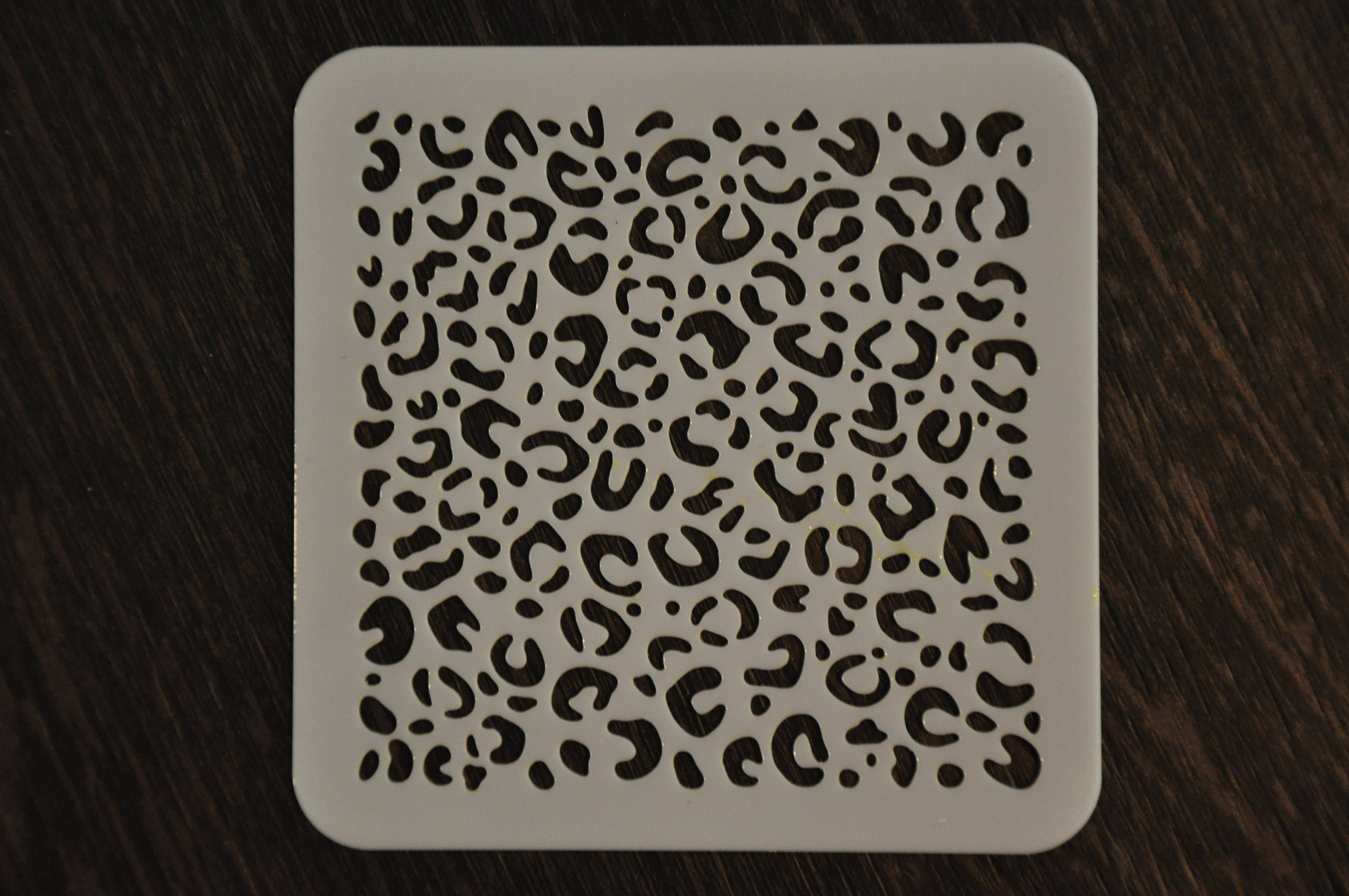 Leopard Stencil Leopard Pattern Stencil Leopard Print Etsy