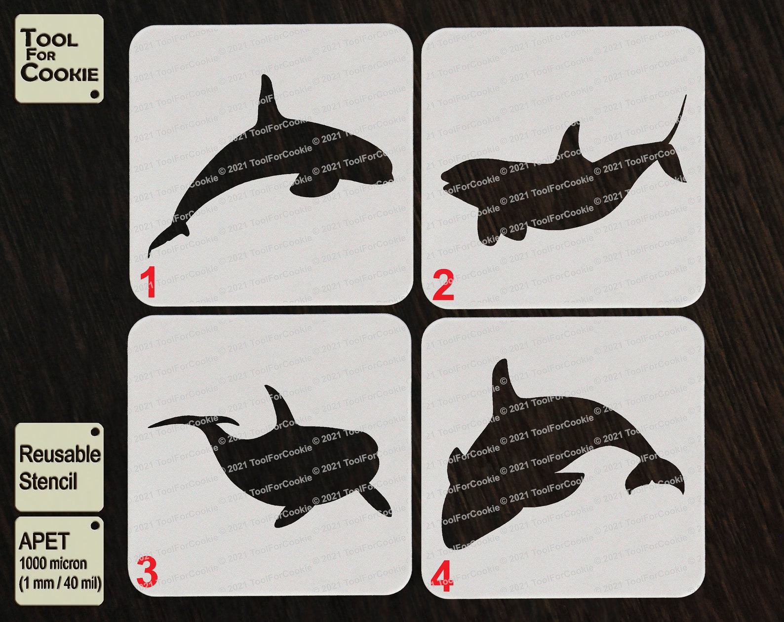 Orca Stencil Whale Killer Stencil - Etsy