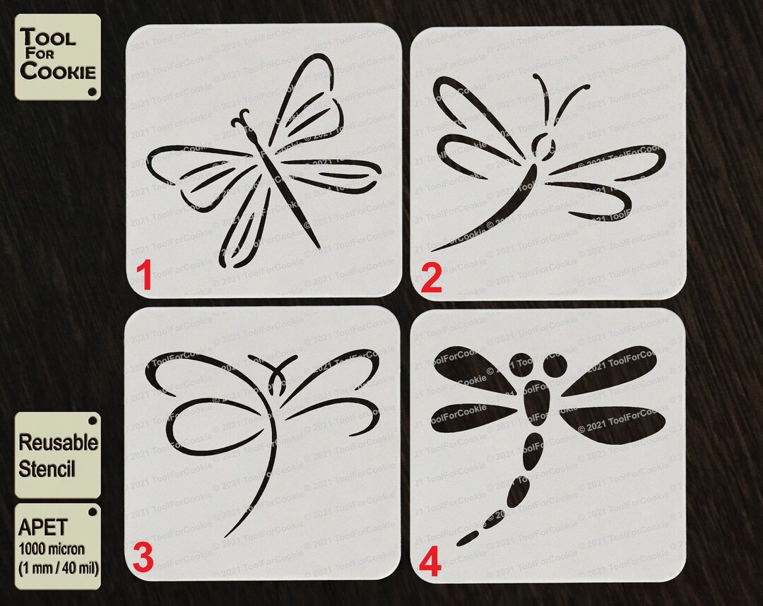 Dragonfly Stencil - Etsy