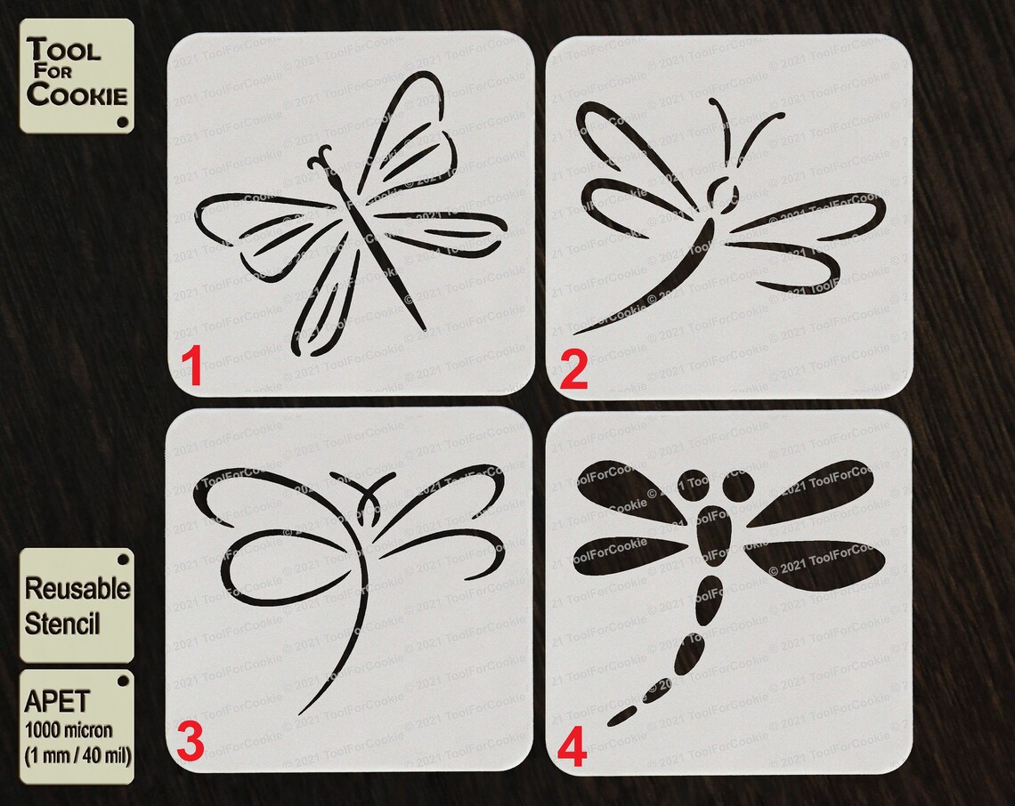 Dragonfly Stencil - Etsy