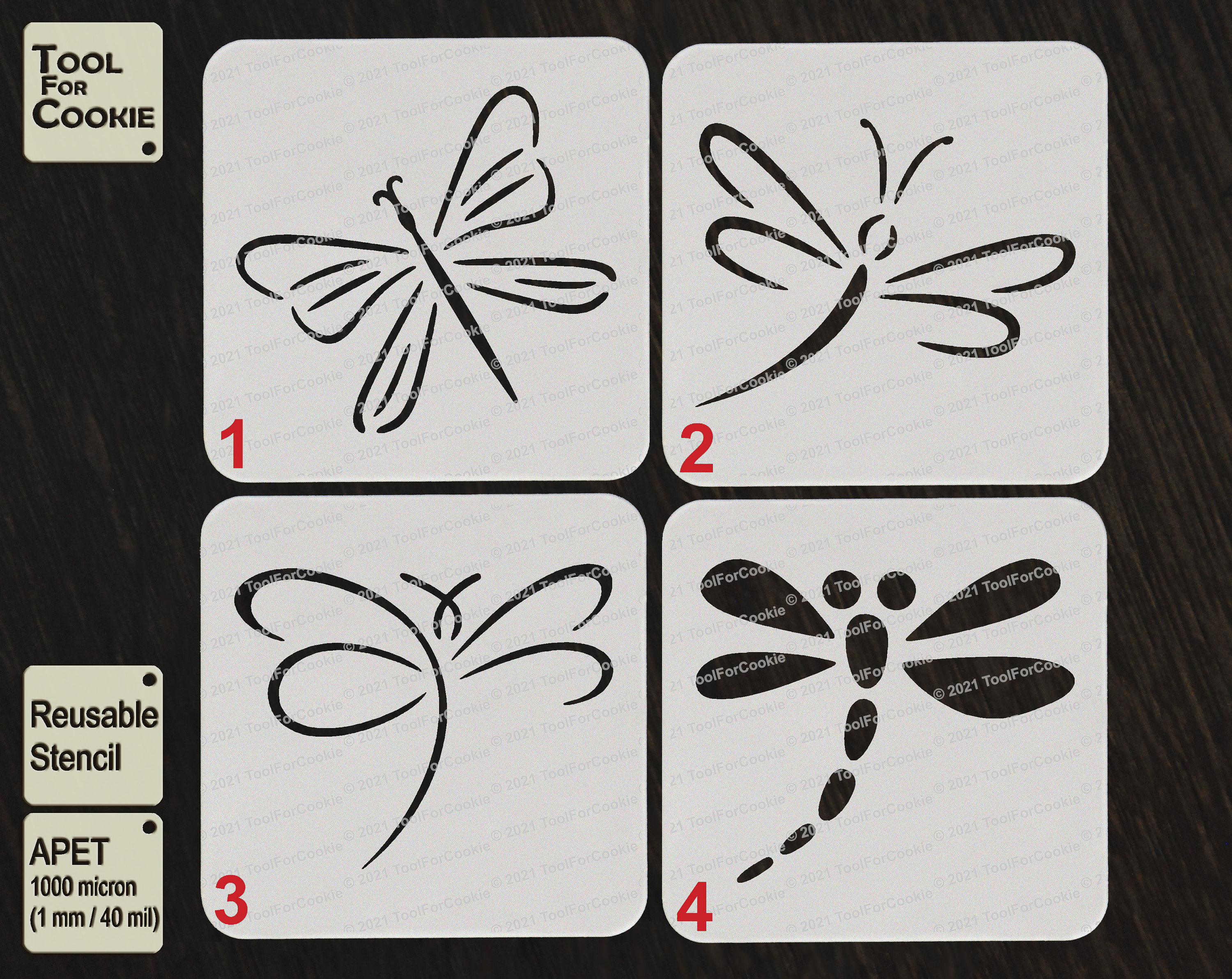 Dragonfly Stencil - Etsy