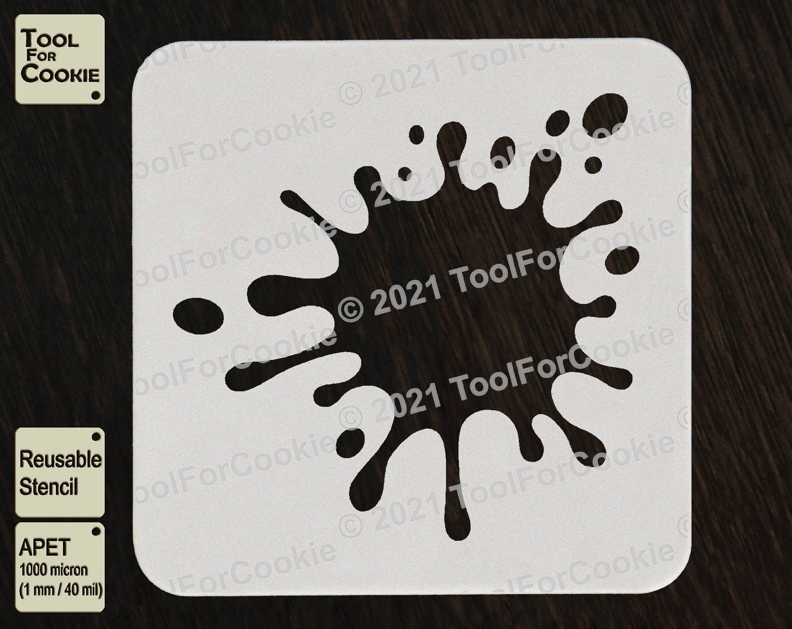 Paint Splatter Stencil Etsy