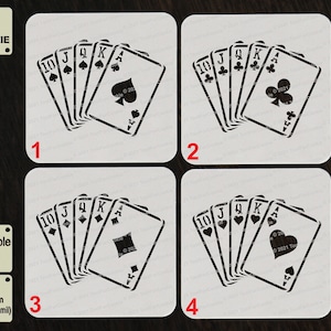 Stencil per semi di carte da gioco