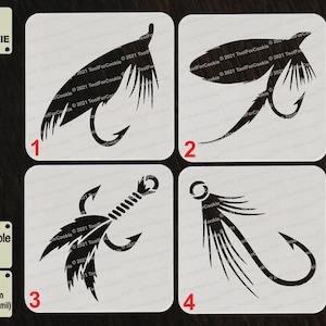 Fishhook Stencil