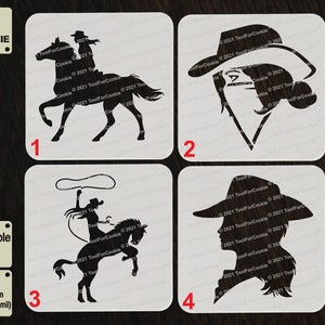 Cowgirl Stencil