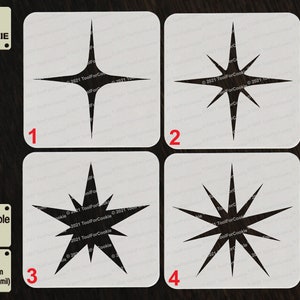 Star Stencil, Stars pattern Stencil