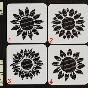Sunflower Stencil