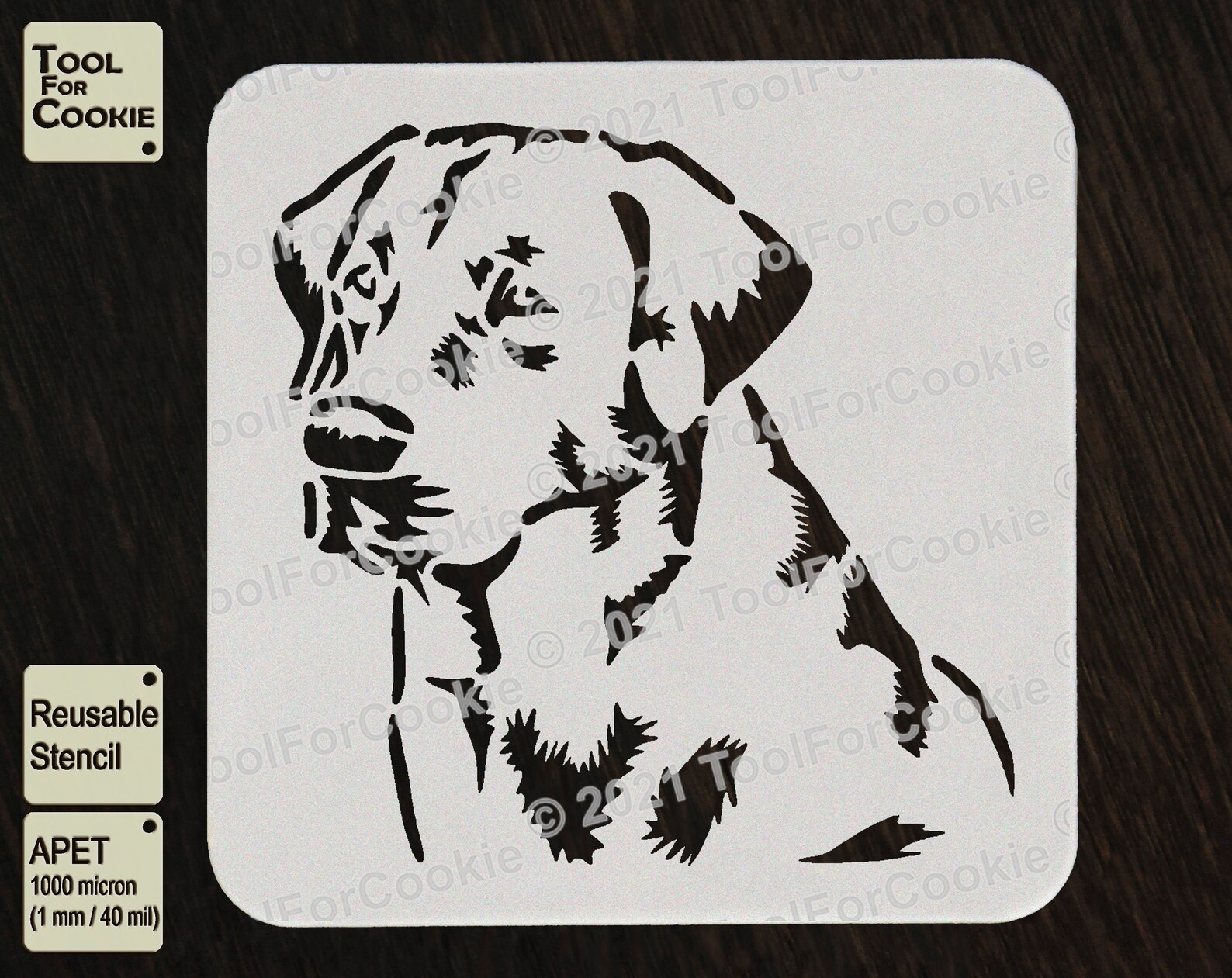 Labrador Dog Stencil Custom Stencils Any Font Any Design Etsy